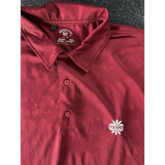 Monterey Club Other - Monterey Club Moisture‎ Wicking Dry Swing+WAIKOLOA Golf Mens Red Polo shirt XXL